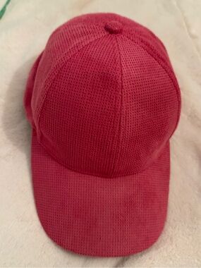 Solid Pink Knit Baseball Cap